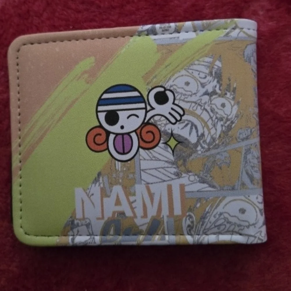 New one piece anime manga leather wallet